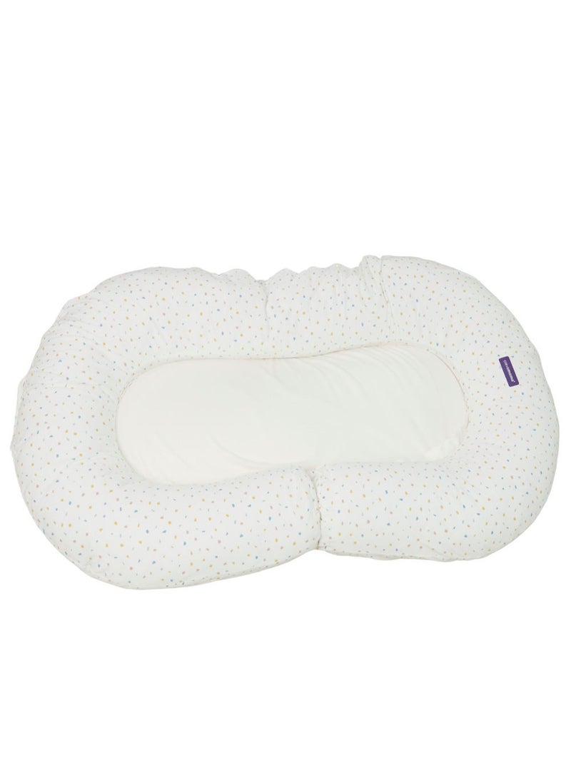 Clevamama Mum2Me Maternity Pillow & Baby Pod - Terrazzo Print - Image 1